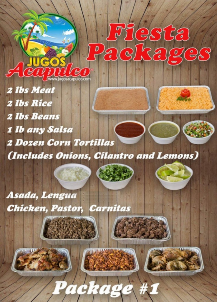 Fiesta Package 1, feeds 5 - 6 people*